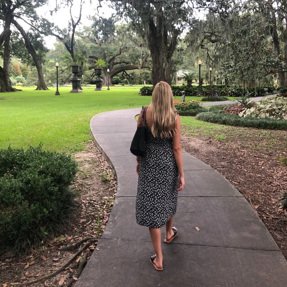 floral midi dress from abercrombie